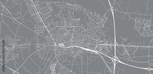 Cuadros en Lienzo Urban vector city map of Herning, Denmark