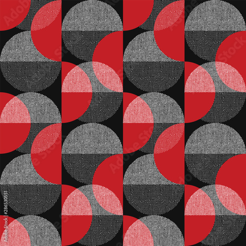 Tapeta czerwona  elegancka-teksturowana-geometria-ksztaltuje-bezszwowy-wzor