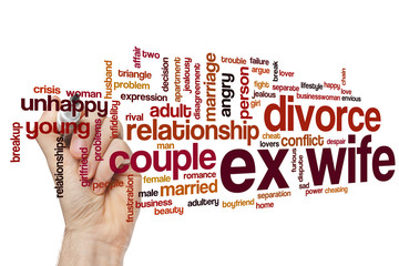 Poster - Ex wife word cloud