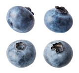 Fototapeta  - Blueberries isolated on white background with clipping path