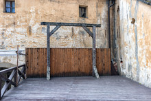 Old Gallows In The Courtyard Of The Castle