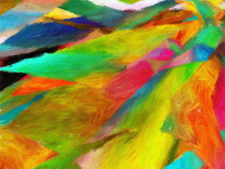 Naklejka na meble Psychedelic visual art abstract design pattern background, good for decorate banner, flyer, textile and fabric, canvas and paper print, craft hand drawn texture template, surreal form in bright colors