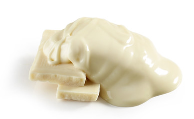 melted white chocolate