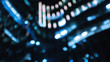Night Blur Close-Up modern office building.building with copy space.windows office building for background