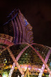Street views and casinos of Macau by night