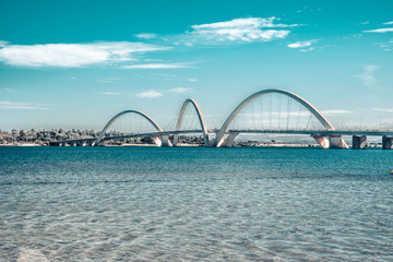 Wall Mural - A beautiful view of JK Bridge in Brasilia, Brazil