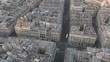 Eiffel Tower in Paris, France being revealed after the camera tilts up