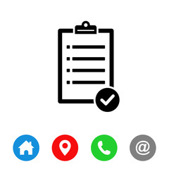 Poster - Clipboard icon Symbol vector, Clipboard  sign vector