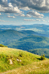 Wall Mural - Panorama from the Puy de Dome, France