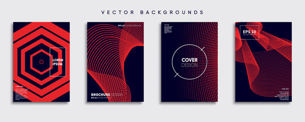 Minimal Vector cover designs. Future Poster template.