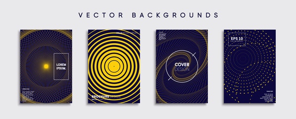 Wall Mural - minimal vector cover designs. future poster template.