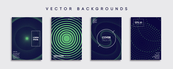 Wall Mural - minimal vector cover designs. future poster template.