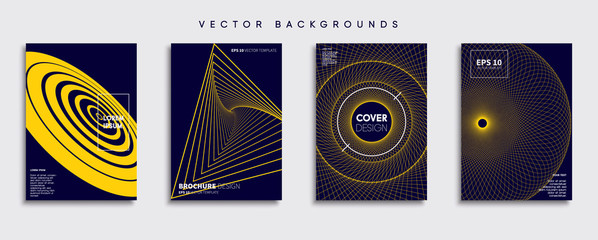 Wall Mural - minimal vector cover designs. future poster template.