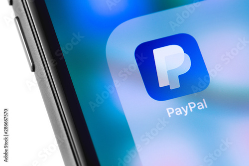 Paypal Logo On The Screen Smartphone Paypal Is An Internet - 