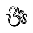 © Ajay Shrivastava - Aum (Om) The Holy Motif Calligraphic Style