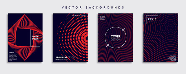 Wall Mural - minimal vector cover designs. future poster template.