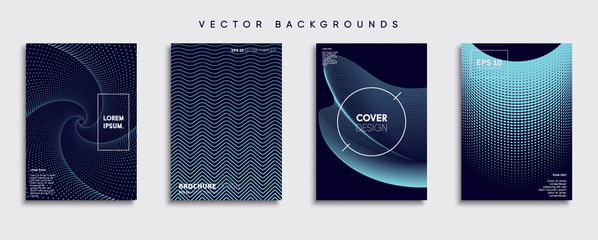 Wall Mural - minimal vector cover designs. future poster template.