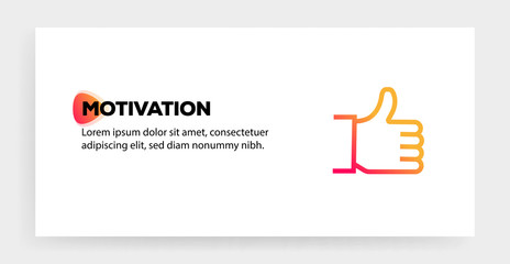 Canvas Print - MOTIVATION ICON CONCEPT