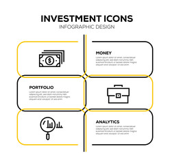 Canvas Print - INVESTMENT ICON SET