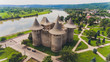 Aerial view of medieval fort in Soroca, Republic of Moldova.