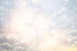 abstract sky background / blurred texture spring sky, clouds landscape wallpaper