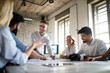 Startup Diversity Teamwork Business Brainstorming Meeting Concept