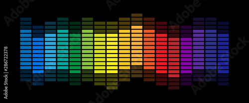 Fotomural Sound wave equalizer vector design
