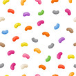 Jelly beans seamless vector pattern