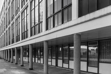 Modernist Architecture From The 1960's In Manchester On The University Campus