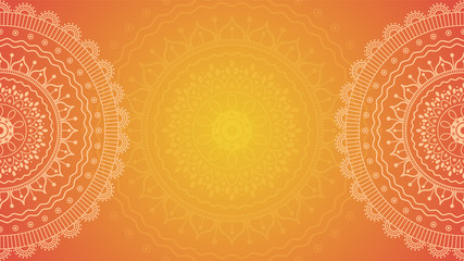 Obraz na płótnie słonecznik orientalne wzór