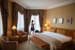 © Andrey - luxury five-star hotel welcomes guests on a weekend.