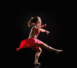 © Art_man - Young beautiful dancer gymnastics jumping in studio