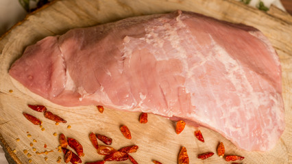 meat on a chopping board