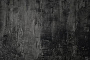 Wall Mural - Texture of old gray concrete wall for dark background