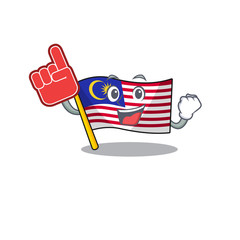 Poster - Foam finger malaysia mascot flag kept in cupboard