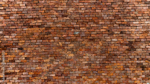 Fotografía Red brick wall texture and background, can be used as wallpaper and background