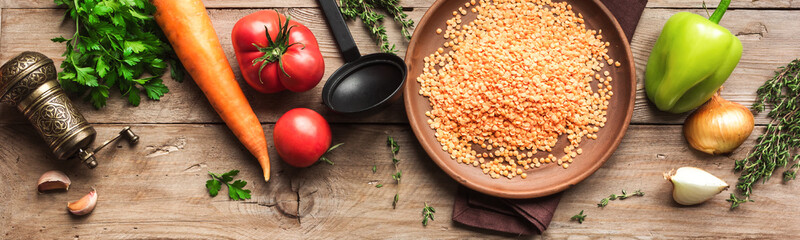 Poster - Lentil soup ingredients