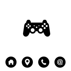 Poster - Game controller symbol icon vector. game icon