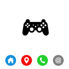 Poster - Game controller symbol icon vector. game icon