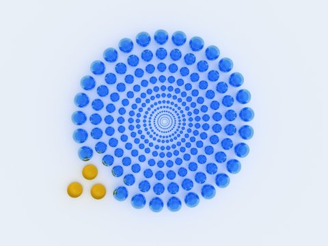 Conceptual image of geometric block