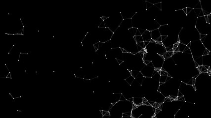 Poster - Group of stars forming a constellation. Animation for visuals, vj, light presentations or as motion background.