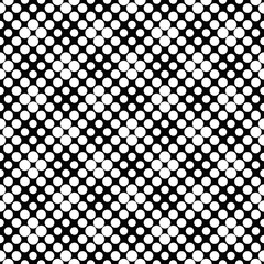 Poster - Seamless black and white dot pattern background - abstract monochrome vector design