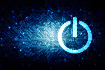 Aufkleber - 2d illustration power symbol