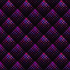 Poster - Geometrical seamless square pattern background design - dark purple vector illustration