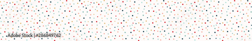 Fotomural Hand drawn border with tiny tossed polka dot confetti