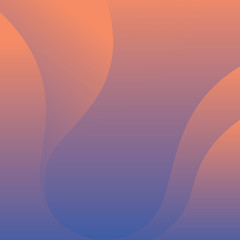 Aufkleber - Modern shape gradient violet purple Wavy design