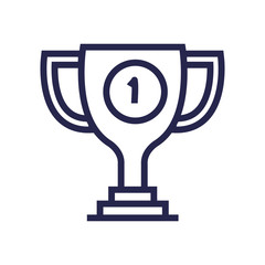 Sticker - trophy cup award isolated icon