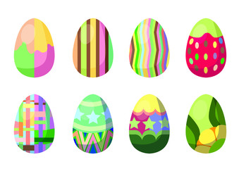 Wall Mural - easter egg design on white background illustration vector