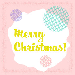 Aufkleber - Modern abstract colorful background. Merry christmas vector geometric template. Merry christmas, banner, poster. Winter holiday background, invitation. Design template celebration. Party invitation.