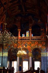 Wall Mural - interior from an old  Greek Orthodox church in Zakynthos island